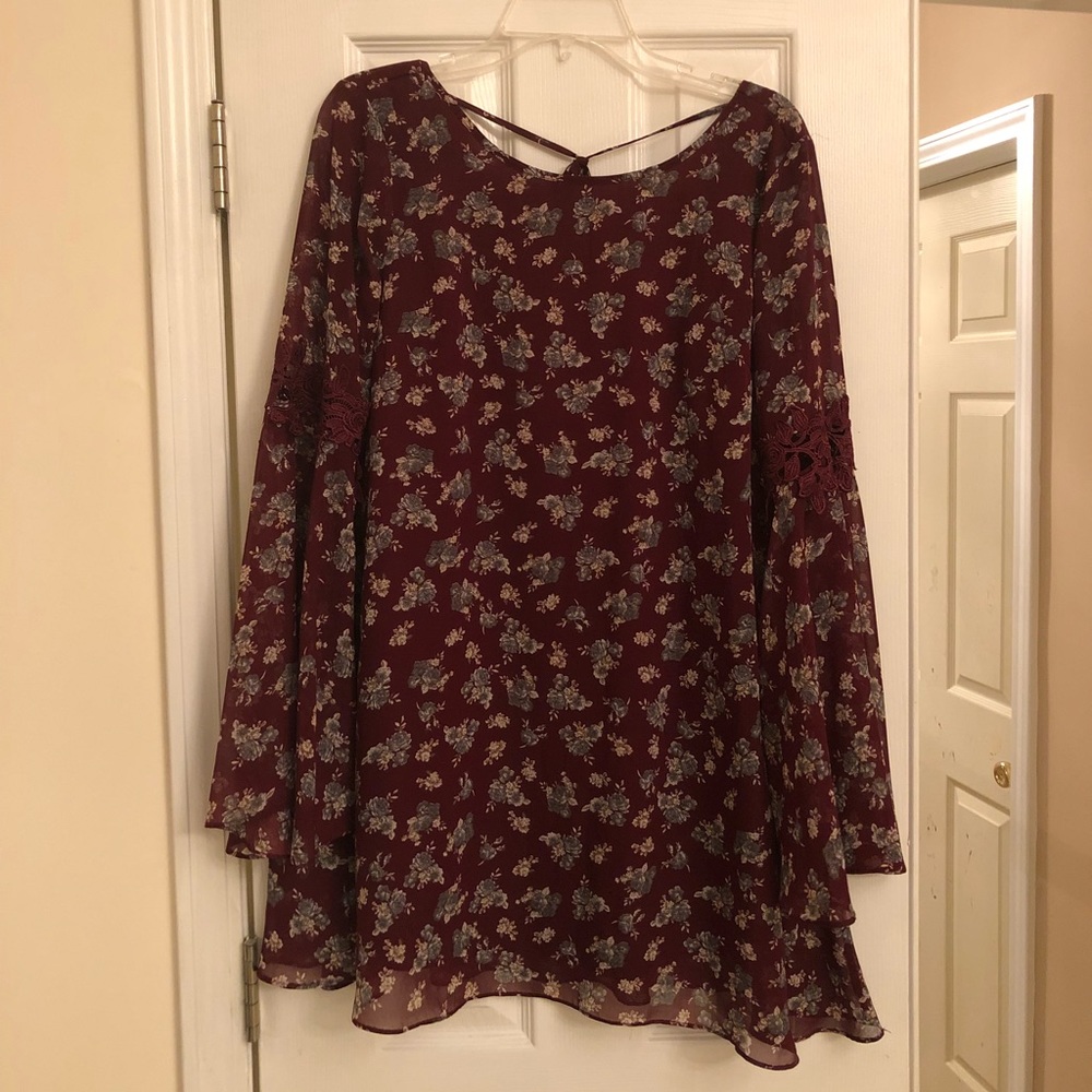 Maroon tunic dress/shirt